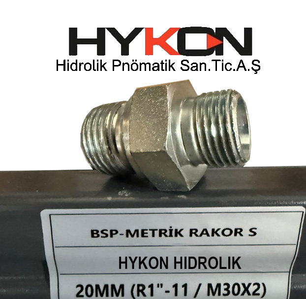BSP METRIK RAKOR (S) 20MM R1"-11 M30X2